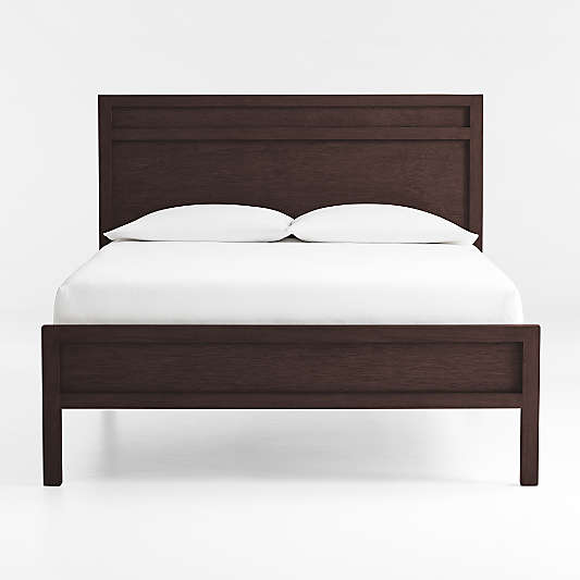 Keane Solid Espresso Wood Queen Bed