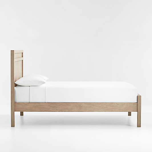 Keane Weathered Natural Solid Wood Queen Bed