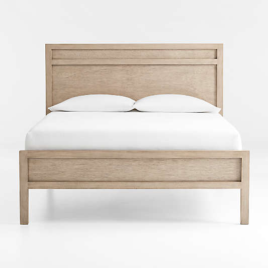 Keane Weathered Natural Solid Wood Bed