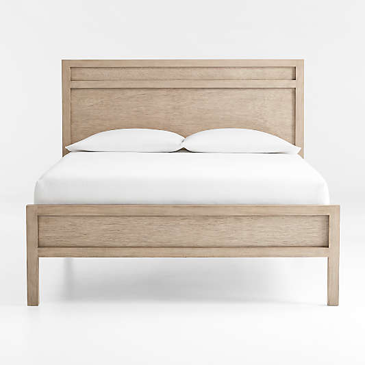 Keane Weathered Natural Solid Wood Queen Bed