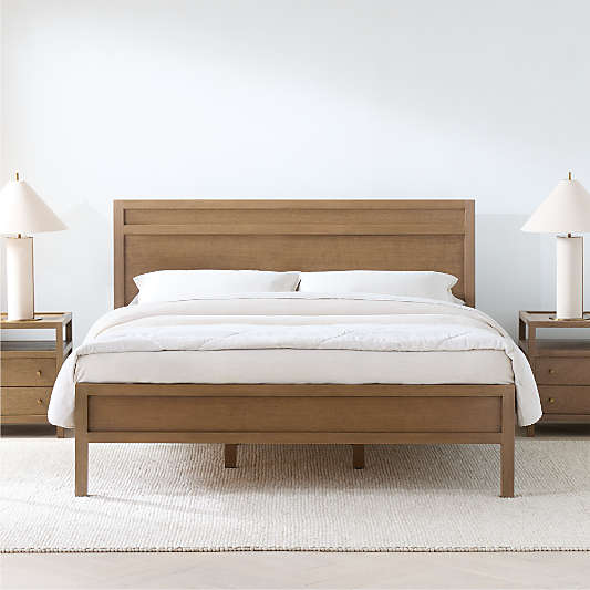 Keane Solid Driftwood King Bed