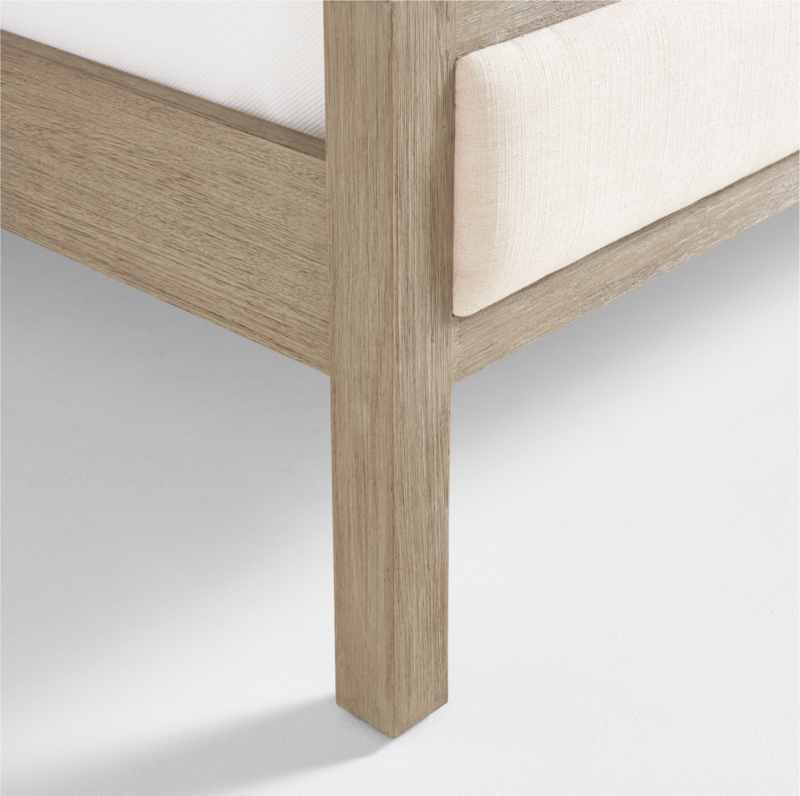 Keane Weathered Natural Wood Upholstered Queen Bed - image 10 of 11