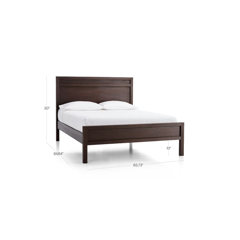 Keane Espresso Wood Queen Bed