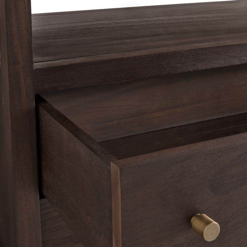 Keane Espresso Wood 72" Storage Media Console