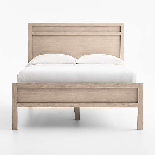 Keane Weathered Natural Solid Wood Full Bed