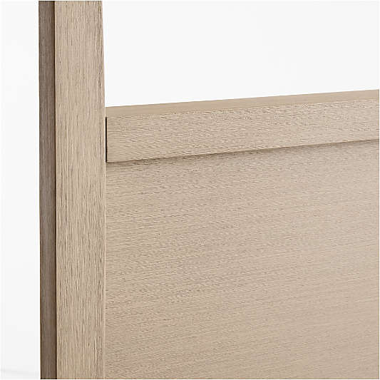 Keane Weathered Natural Solid Wood Queen Canopy Bed