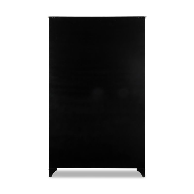 Kedzie 48" Black Iron Storage Display Cabinet - image 5 of 12