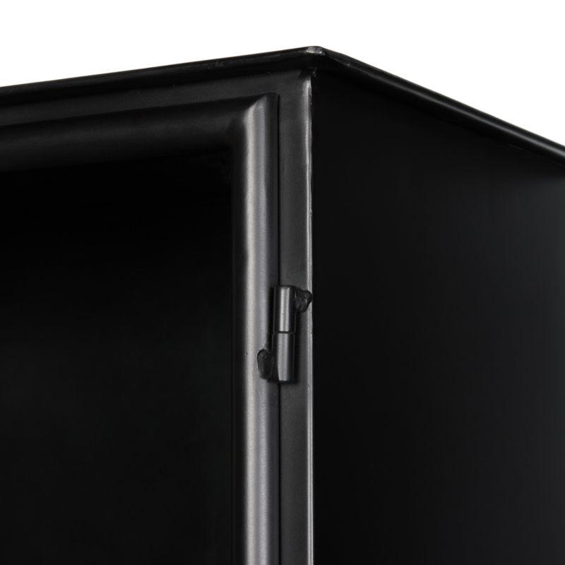 Kedzie 48" Black Iron Storage Display Cabinet - image 6 of 12