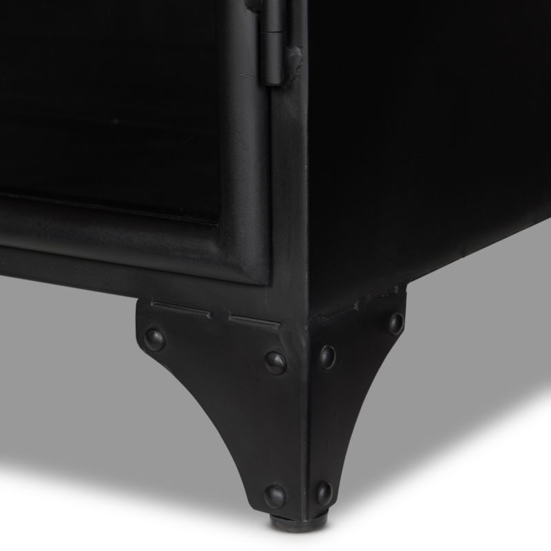 Kedzie 48" Black Iron Storage Display Cabinet - image 7 of 12