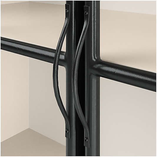 Kedzie 48" Black-and-White Storage Display Cabinet