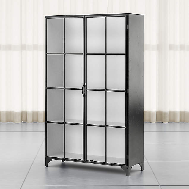 Ventana Black Glass Bar + Reviews Crate & Barrel