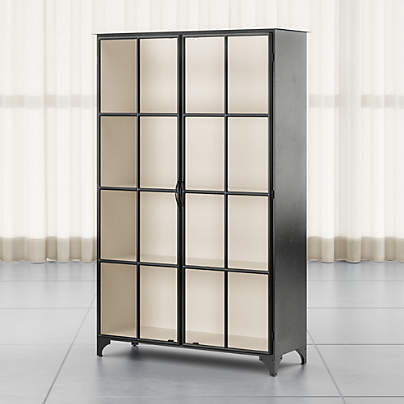 Kedzie Black-and-White Storage Cabinet