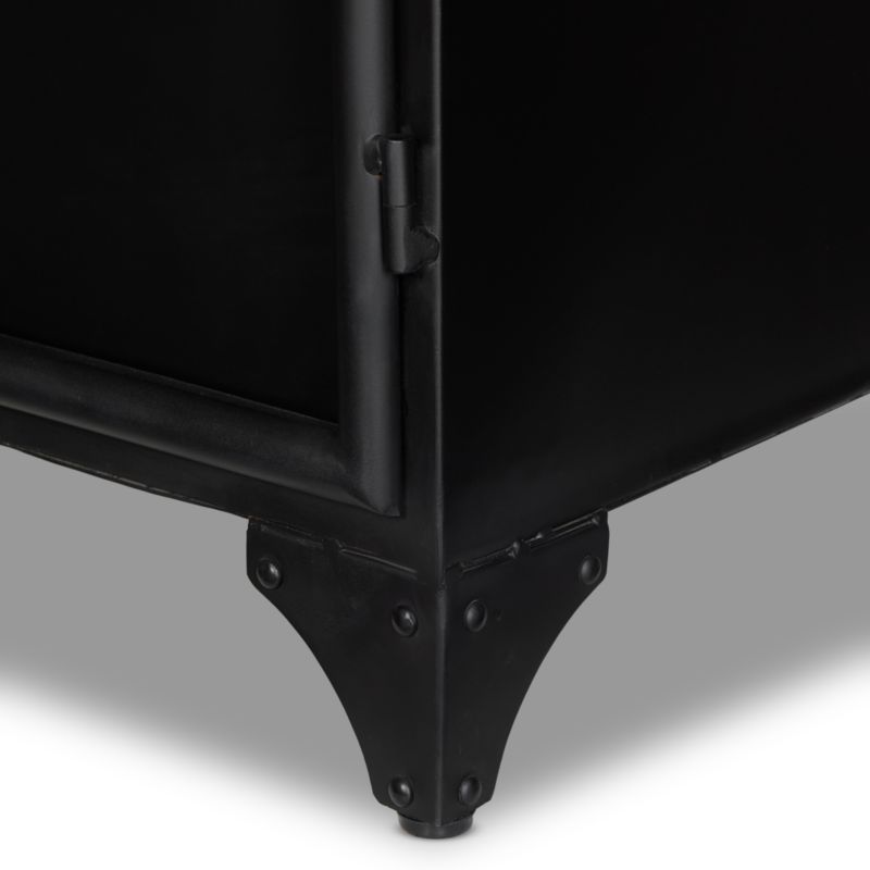 Kedzie 54" Black Iron Storage Display Cabinet - image 7 of 12