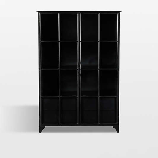 Kedzie 54" Black Iron Storage Display Cabinet
