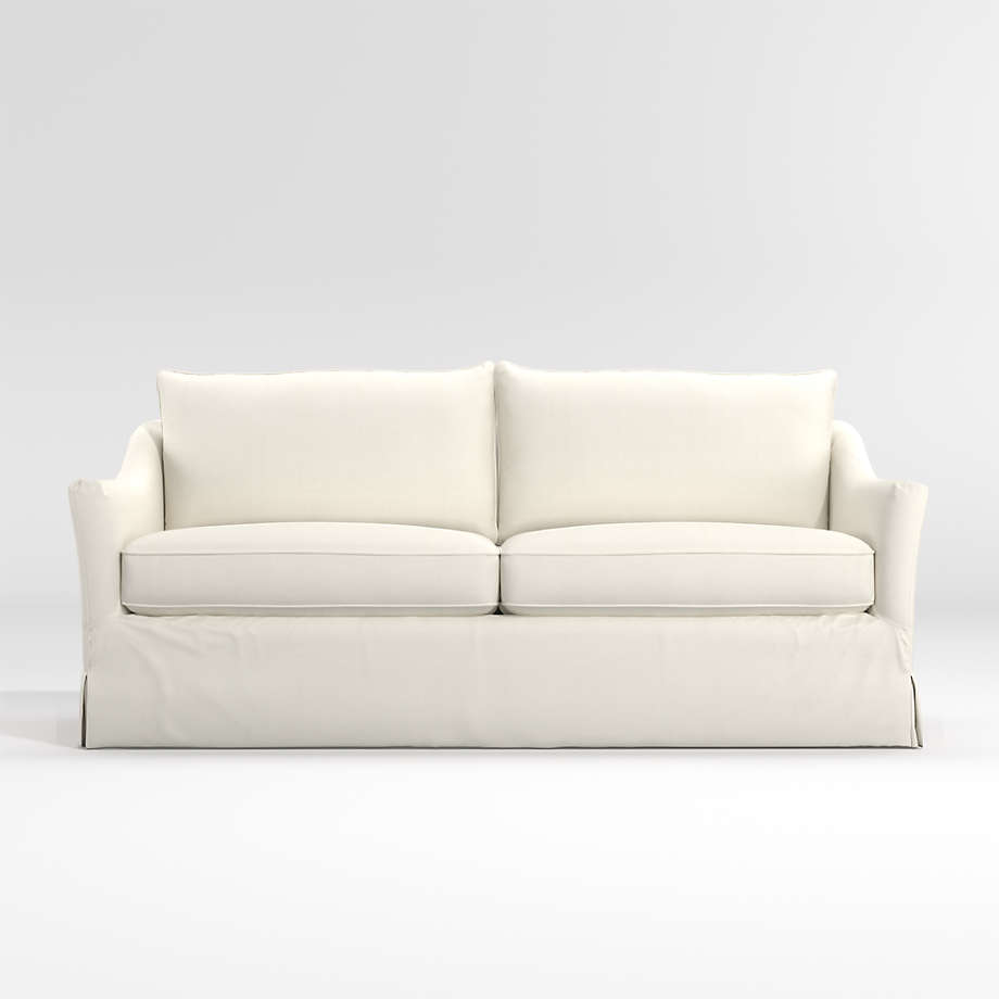 Keely Slipcovered Apartment Sofa + Reviews Crate & Barrel