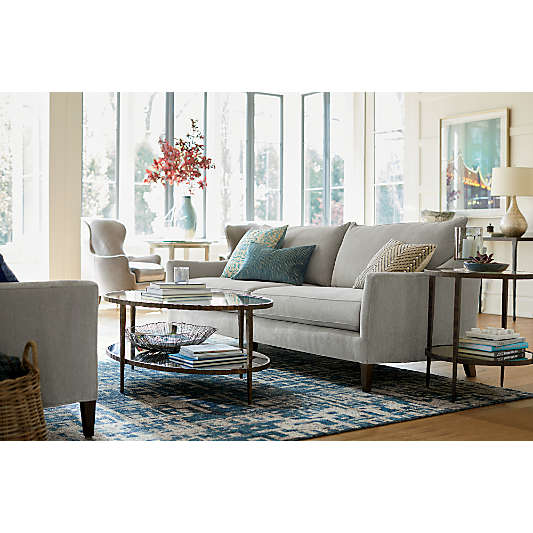 Clairemont Round Side Table with Shelf
