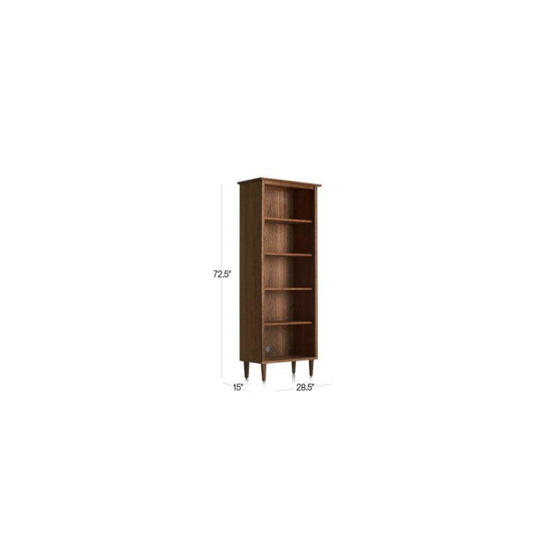 View Kendall Walnut Bookcase - image 2 of 9