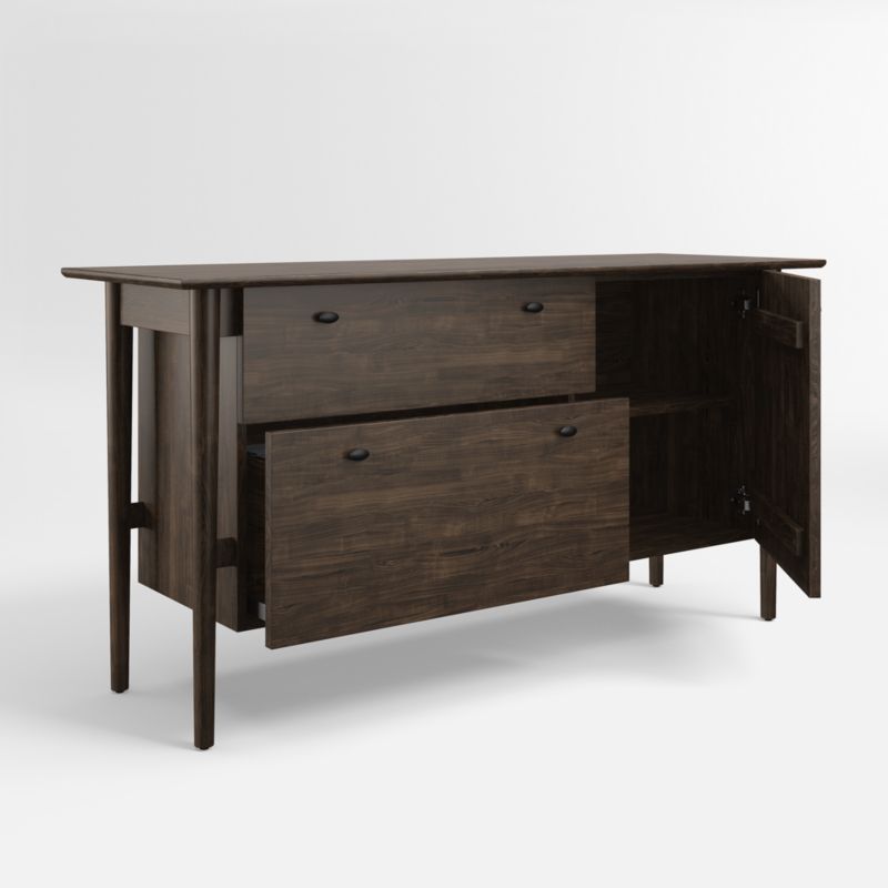 Kendall Charcoal Cherry Credenza - image 3 of 7