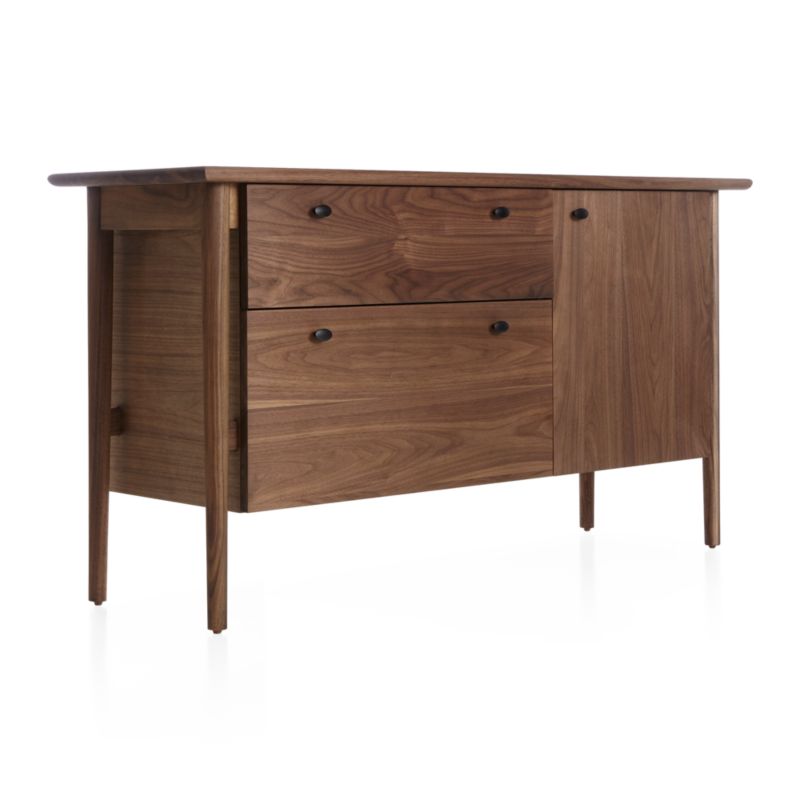 Kendall Walnut Credenza - image 6 of 10