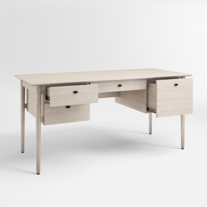 Kendall Pickled Oak Desk - image 2 of 6