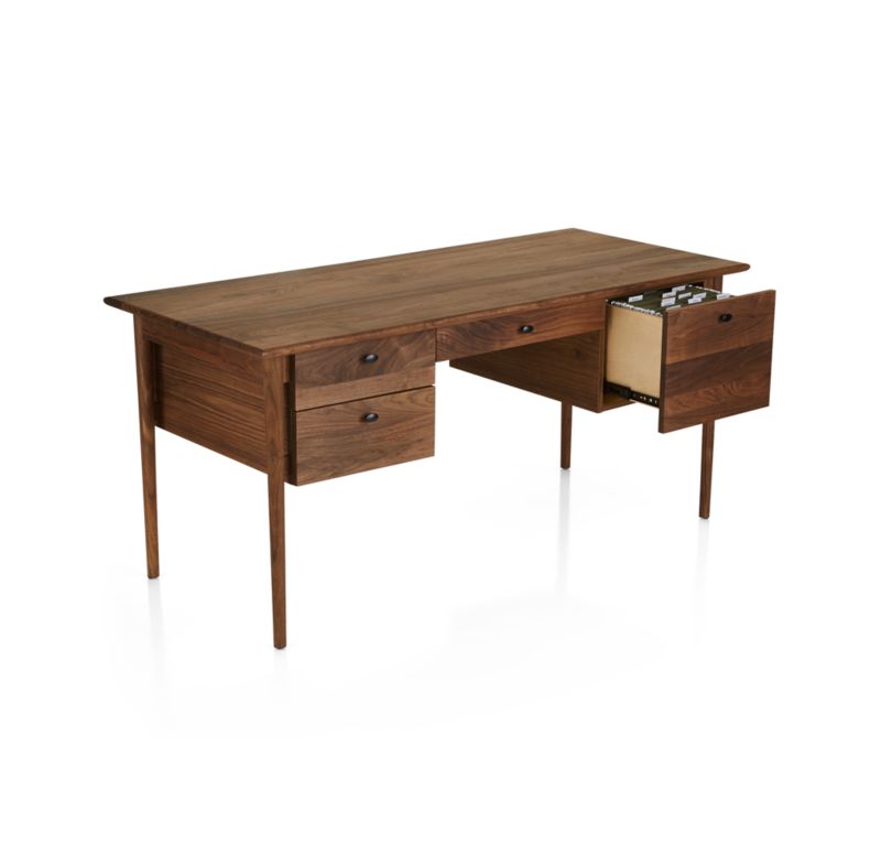 Kendall Walnut Desk - image 9 of 12