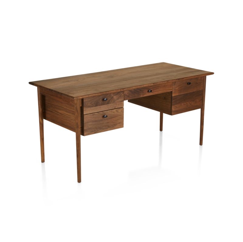 Kendall Walnut Desk - image 8 of 12