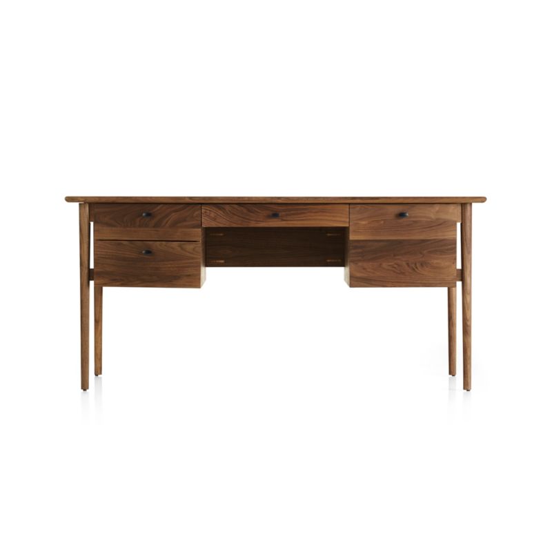 Kendall Walnut Desk - image 6 of 12