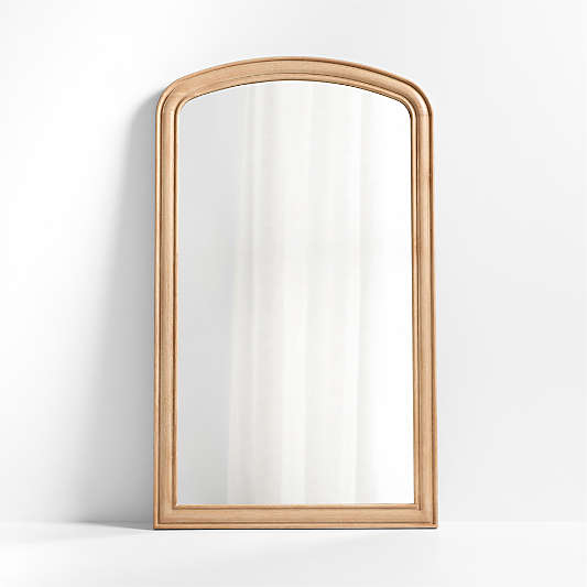 Kensington Natural Oak Wood Floor Mirror 79"x47"