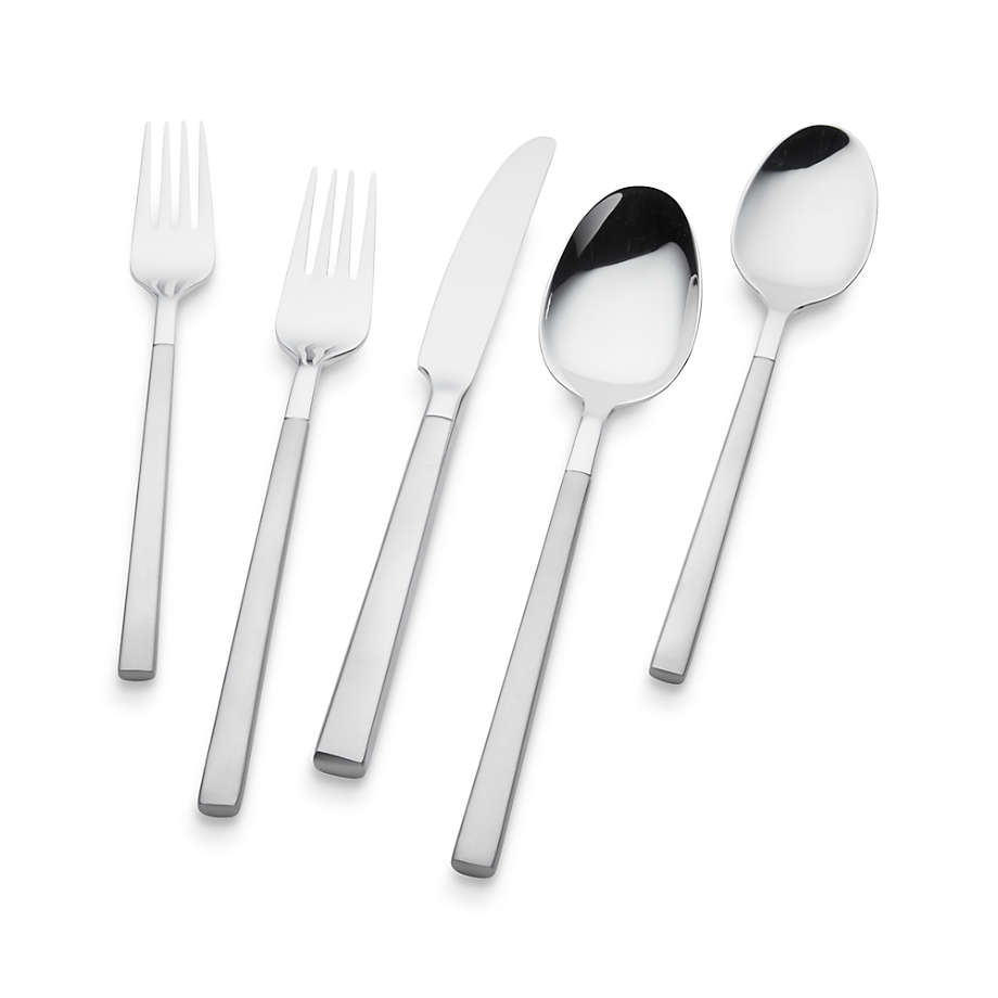 Kenton Black 20-Piece Flatware Set + Reviews | Crate & Barrel