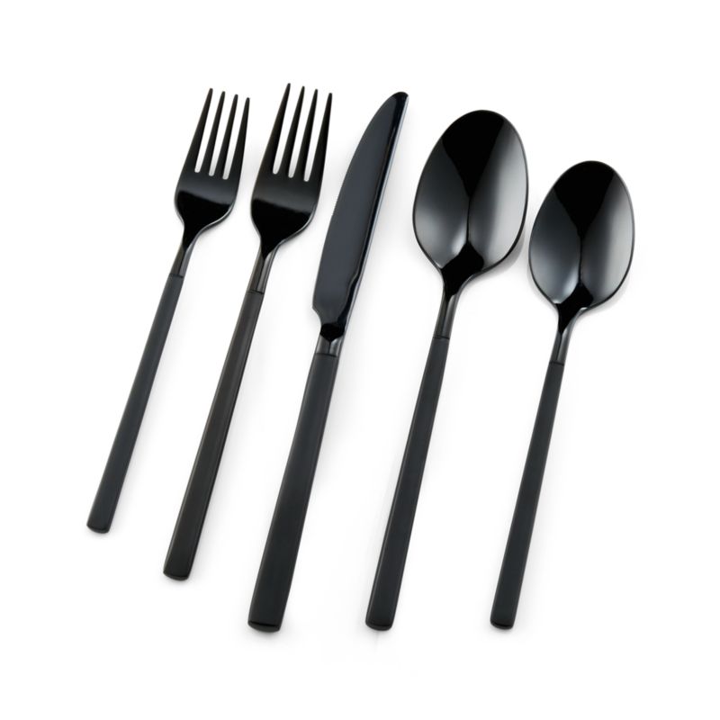 Kenton Black 20-Piece Flatware Set - image 3 of 4