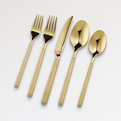 View Kenton Gold 20-Piece Flatware Set details
