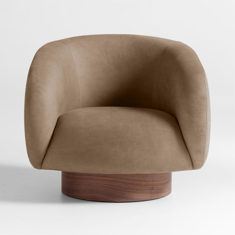 Kessler Leather Swivel Accent Chair - image 4 of 8