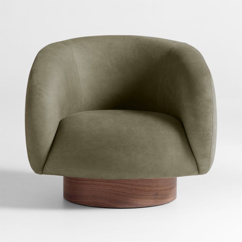 Kessler Leather Swivel Accent Chair - image 4 of 8