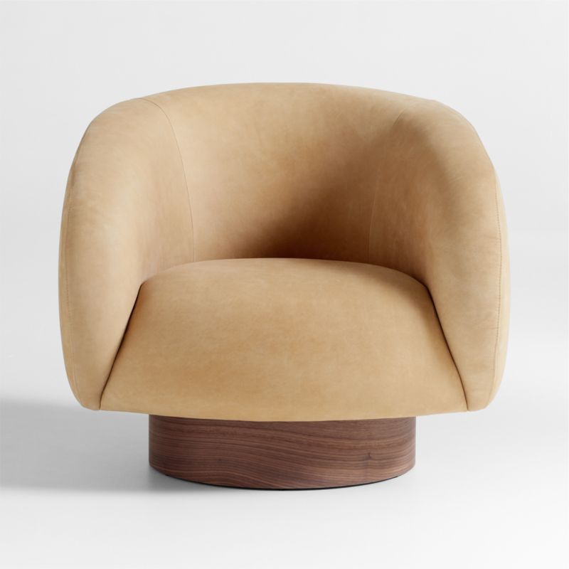 Kessler Leather Swivel Accent Chair - image 4 of 8