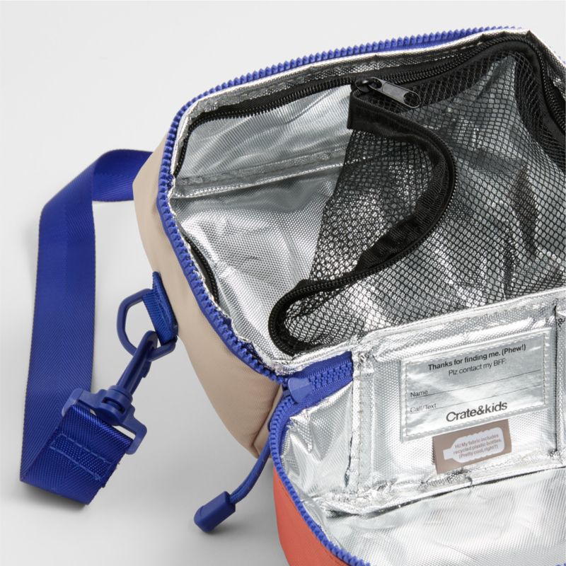 Khaki Colorblock Dual Compartment Soft Insulated Kids Lunch Box - image 4 of 6
