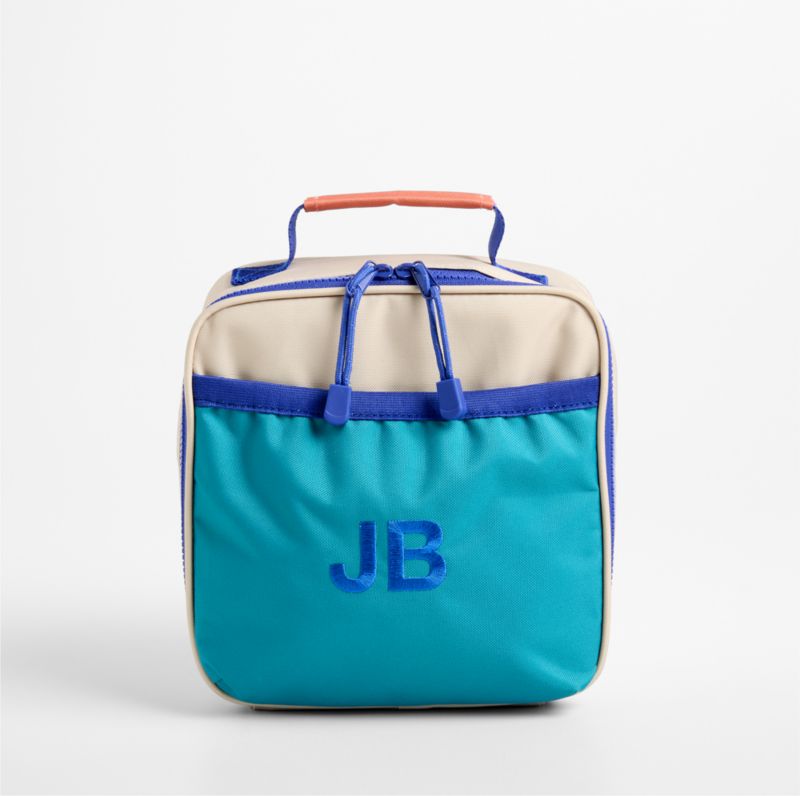 Viewing product image Khaki Colorblock Standard Soft Insulated Kids Lunch Box - image 1 of 7