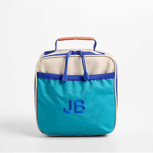 Khaki Colorblock Standard Soft Insulated Kids Lunch Box
