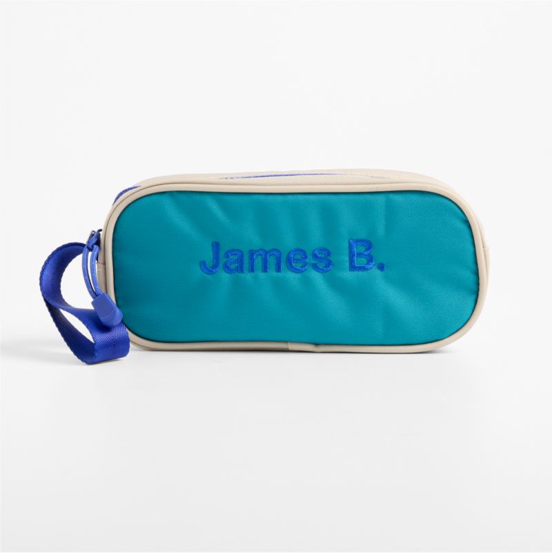 Viewing product image Khaki Colorblock Soft Kids Pencil Case - image 1 of 4