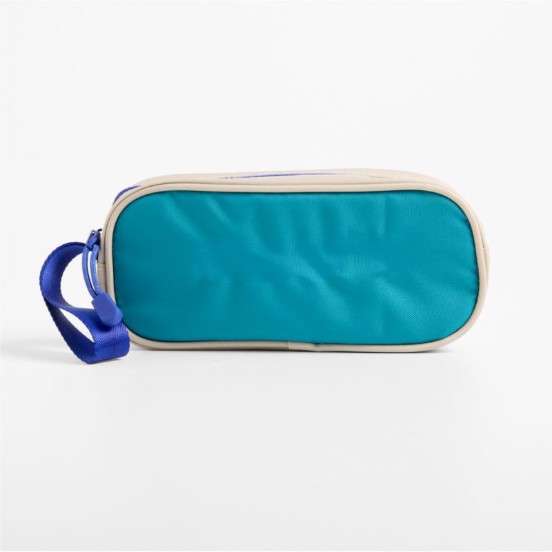 Khaki Colorblock Soft Kids Pencil Case - image 1 of 4