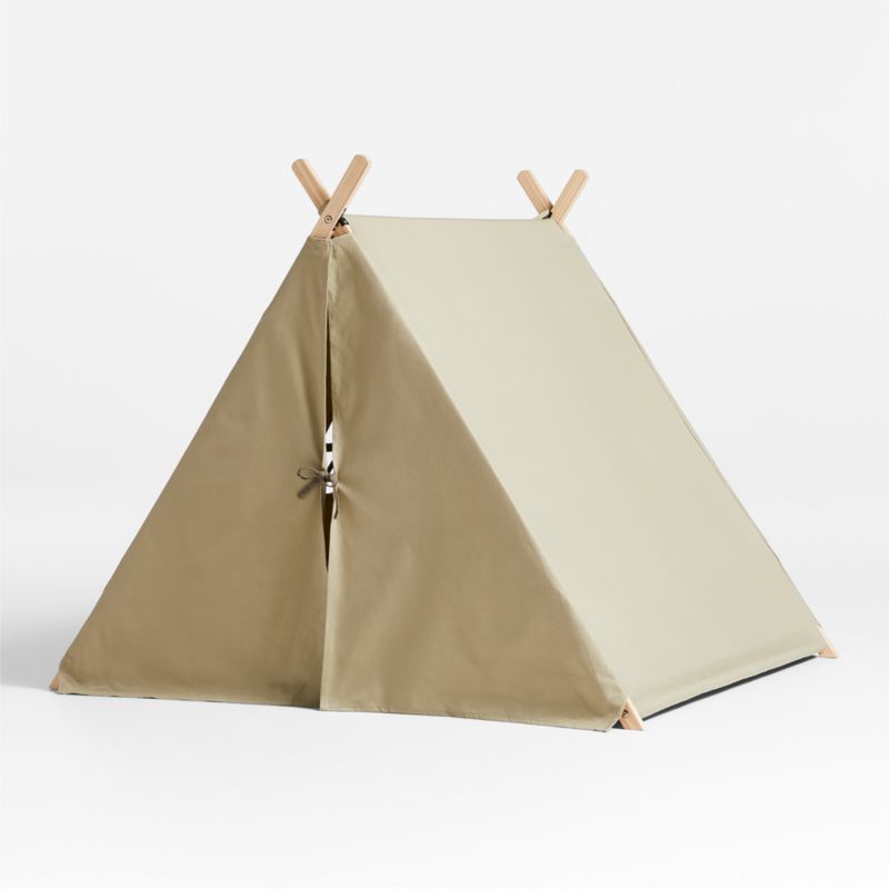 Khaki Green Collapsible Kids Canvas Play Tent - image 7 of 14