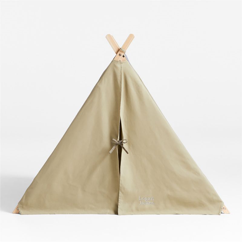 Khaki Green Collapsible Kids Canvas Play Tent - image 5 of 14