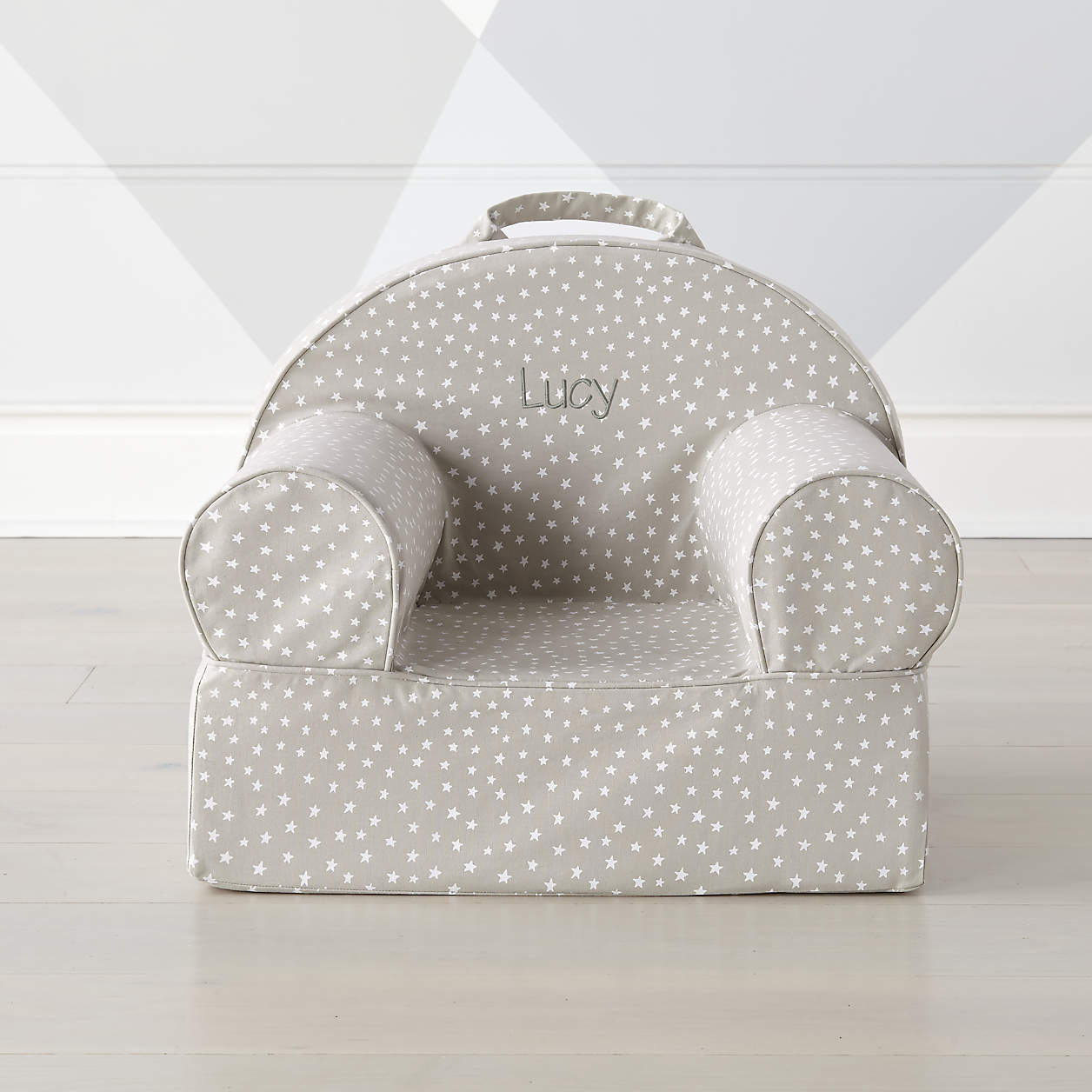 Small Khaki Star Nod Chair Cover + Reviews | Crate & Kids