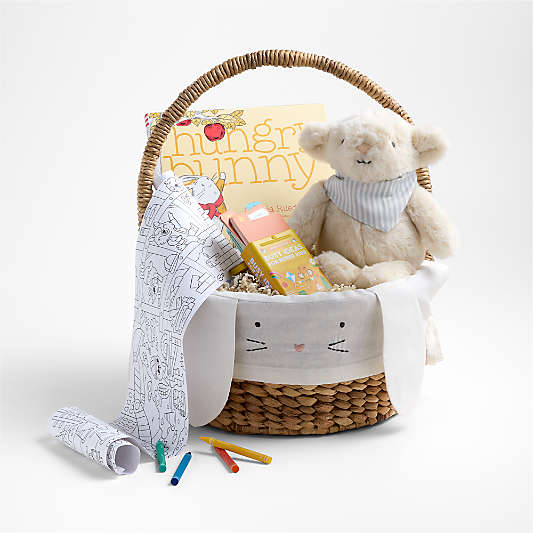 Cream Bunny Kids Easter Basket Bundle