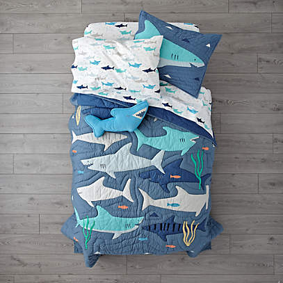 boys shark bedding
