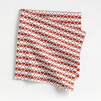 View Kier Orange Patterned Napkin details
