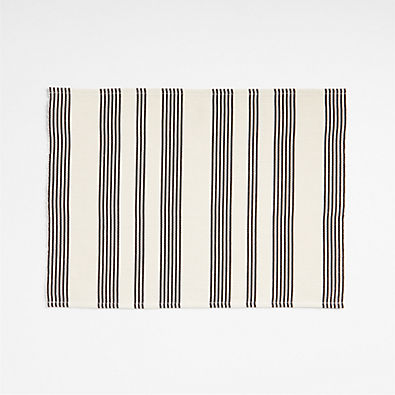 View Kikoi Black Stripe Cotton Placemat details