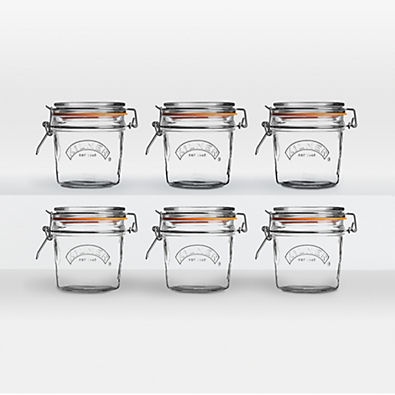 View Kilner® 12-Oz. Round Clip-Top Jars, Set of 6 details