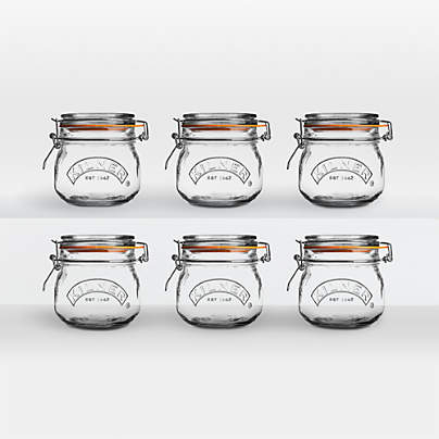 Kilner® 17-Oz.  Round Clip-Top Jars, Set of 6