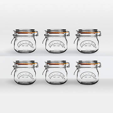 Fido Glass Jar with Clamp Top Lid - 1L 