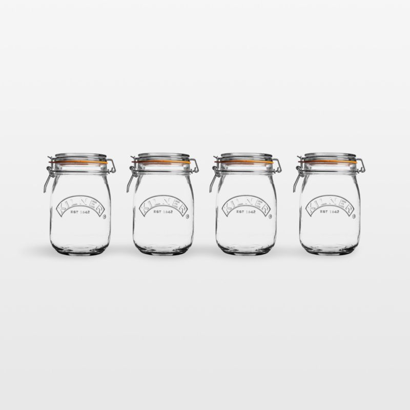 Kilner® 34-Oz. Round Clip-Top Jars, Set of 4 - image 0 of 5